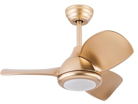 SAUADY Deckenventilator Licht mit Fernbedienung 36-Zoll-Deckenventilator mit Licht für Schlafzimmer Arbeitszimmer Bars Hotels Golden