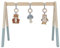 Little Dutch 8910 Holz Baby Gym Spieltrapez mit Stoff Anhängern - Forest Friends