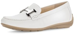Gabor Damen Slipper, Frauen Slip On,Halbschuhe,Slides,Schlupfschuhe,schluepfschuhe,Loafer,College Schuhe,Slip-ons,Weiss (Silber),35.5 EU / 3 UK