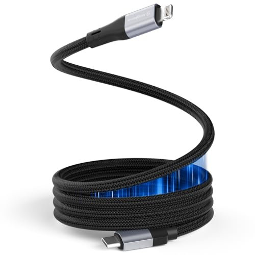Magtame USB C to Lightning Cable, Magnetic 1.5M/5ft MFi Certified USBC to Light-ning Cable Braided, for i-Phone 14 13 12 11 Pro Max XR XS X 8 Plus SE