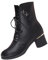 Stivali da donna con tacco Eleganti, alla moda, con tacco alto, alla caviglia, alla moda, vintage, con tacchi alti, eleganti, casual, invernali, sopra il ginocchio, classici, Nero , 41 EU