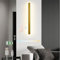 LOGT LED Wandleuchte Innen Hand Bewegungsmelder Wandlicht Dimmbar Akku Lange Wandlampe Kabellose Nachttischlampen 3 Farbmodi Wandbeleuchtung Up und Down Beleuchtung USB Aufladbare Leselampen Gold