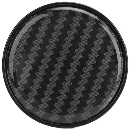 Auto-Felgen-Nabenkappen, 4 Stück, Radnabenkappen aus Kunststoff, Universal-Carbon-Faser-Stil, Nabenkappen-Abdeckung, 54 Mm Außendurchmesser