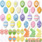 Cheloveer Ostereier Zum AufhäNgen Draussen, 39PCS Ostereier Deko Bunte Ostereier Plastik Mit Bänder und Exquisite Muster Ostern Deko Plastik Ostereier Zum Aufhängen Draußen Und Innen, Oster Geschenk