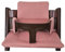 Kadem® Sitzkissen 100% Bio Baumwolle | Classic Kissen Sitzbezug Hochstuhlauflage | 2-teilig passend für Stokke Tripp Trapp Kinderhochstuhl | maschinenwaschbar einfache schnelle Befestigung | Fuchsia