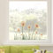 Pusteblume Fensterfolie Blumen, 1 Stück Milchglasfolie Selbstklebend Fenster 90x28cm Mit Löwenzahn Design Sommer Wildblumen Fenster Aufkleber Vintage Blumen Gras Schmetterling Frühling Fensterbilder