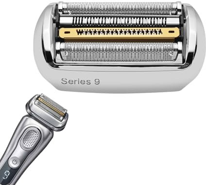 Ersatzfolie und Schneidkopf 92S, kompatibel mit Braun Series 9 Rasierern 9477cc, 9330s, 9465cc, 9385cc (92S-1er-Pack)