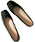 JJDFW - Scarpe basse da donna in pelle verniciata, stile retrò, con fiocco, scarpe basse e casual, punta tonda, tacco spesso, Nero , 38 EU