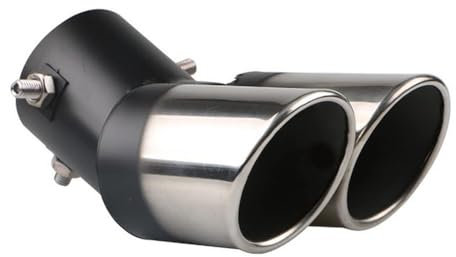 GTFRFD Auto Auspuffblende Auto Styling für BMW Serie 1 116i E87/116d E87/118d E87 Edelstahl Auspuffrohr Auto Zubehör Edelstahl Auspuffblende,A