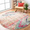 Safavieh Boho Teppich für Wohnzimmer, Esszimmer, Schlafzimmer - Monaco Collection, Kurzer Flor, Multi, 160 x 160 cm
