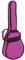 FUNDA GUITARRA 1/4 REF.20B MOCHILA (78x30x20x9 cm) Fucsia