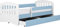 WFL GROUP Kinderbett Junior Kinderbett mit Matratze und Schublade inklusive - Classic (Blau,180x80)