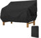 Donken Gartenbank Abdeckung 4 Sitzer, Bank Schutzhülle Winddicht Abdeckplane Oxford Abdeckhaube UV-Beständiges Sitzbankhülle für Bank Gartenmöbel Gartensofa (Schwarz, 224 x 83 x 84 cm)