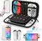 HEYSTOP Nintendo Switch OLED Tasche mit Dockable PC Hülle für Nintendo Switch OLED Modell Zubehör mit Schutzfolie und Daumenkappe für Nintendo Switch OLED Konsolen