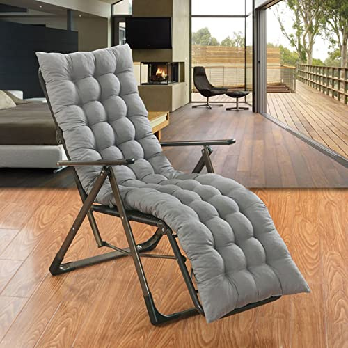 YWBXSHKD Liegenauflage 48x150cm, Gartenliege Auflage, Dick Garten Liege Stuhl Polster, Anti-Rutsch Kissen FüR Gartenliegen Sonnenliege Liegestuhl, Auflage Mit rutschfeste Taschen