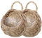 2Pcs Woven Hanging Baskets for Wall Decoration Rattan Planters for Indoor and Outdoor Use Rustic Flower Storage Baskets for Home and Garden