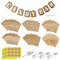 CHEVVY Candy Bar Zubehör 60 Stück Candy Bar Tüten und 60 X Aufkleber Candy Bar Dekoration Zubehör Candybar Girlande Banner für Candybar Deko Geburtstag Hochzeit Party Süßigkeiten Party