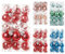 Dooozy Palline di Natale 60mm/2.36, 30Pcs Trasparente Infrangibile Palline Albero Natale Decorazioni Albero di Natale(Rosso)