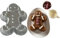 SKYTE® 3 Pack Cake Pan Gingerbread Man Shape Mould Kids Fun Birthday Cupcake Baking Oven Tray Non Stick - Silver
