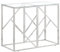 vidaXL Konsolentisch, Konsole Beistelltisch Pflegeleicht, Wandtisch für Wohnzimmer Flur, Flurtisch Tisch, Modern, Silbern Edelstahl Hartglas