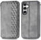 Bnvdfre Handyhülle für Samsung Galaxy Xcover 7 Hülle Leder TPU Klapphülle mit Kartenfächer Standfunktion Flip Case Cover Fallschutz Handytasche für Samsung Xcover 7 - Grau