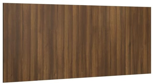 Hovothy Kopfteil des Bette Bettkopfteil aus Holz Betthaupt Bettzubehör Schlafzimmerdekor Ausgezeichnete Unterstützung Schlafzimmermöbel Bequem und Pflegeleicht Braun Eichen-Optik 200x1,5x80 cm