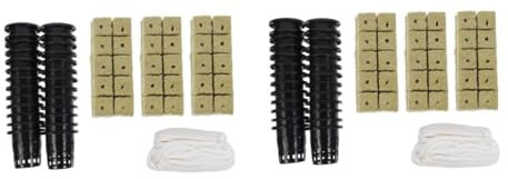 Milisten 2 Sätze Hydrokultur-Ernährungs kit System Hydrokultur-Kit Töpfe für Pflanzen Etikett Aquaponik abflussgarnitur Drainage-Set Pflanzenzucht-Kit Wolle geschlitzte Netzbecher Plastik