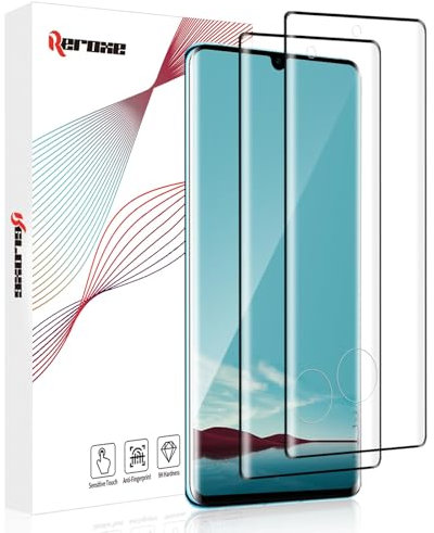 REROXE 2 Stück für Panzerglas für Huawei P30 Pro/New Edition Schutzfolie, 3D Frei von Kratzern Huawei P30 Pro Displayschutzfolie