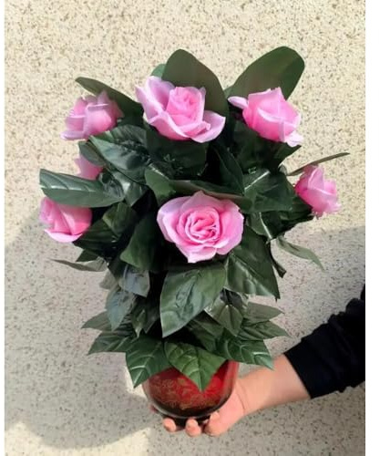 Blühende Orangen – Fernbedienung (10 Orangen, Batterie-Version) Zaubertricks erscheinen verschwinden Magia Bühnenparty Hochzeit Requisite Komödie (10 Stück rosa Rose)