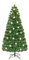 COSTWAY 5FT/6FT Fiber Optic Christmas Tree, Pre-lit Artificial Xmas Trees with Star LED Lights, 8 Lighting Modes, Foldable Metal Base, Holiday Decor for Home Office Shop(6FT)