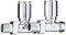 Keenware KRA-002 Valve chauffante Droite pour radiateur et Serviette, Chrome