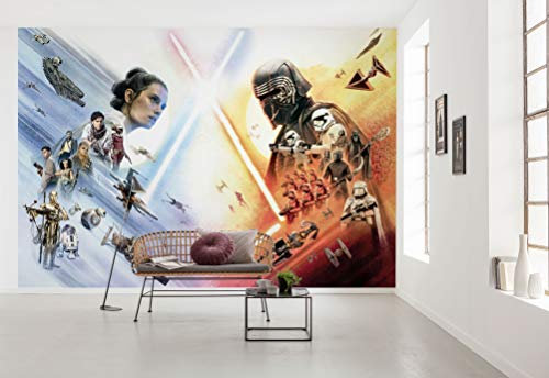 Star Wars Fototapete von Komar Star Wars EP9 Movie Poster Wide - Größe 368 x 254 cm (Breite x Höhe), Kylo Ren, Star Wars 9, Skywalker, Tapete, Wandgestaltung, Dekoration - 8-4114