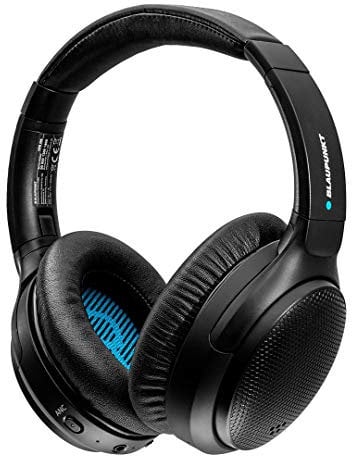 Blaupunkt Active Noise Cancelling Bluetooth 5.0 Kopfhörer HPB 200 – Over Ear Kopfhörer faltbar mit USB-C Anschluss, 26 Std. Laufzeit & integriertem Mikrofon Freisprechen für Smartphone & PC