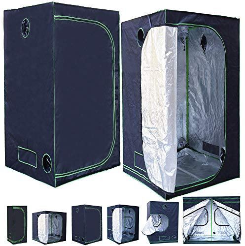 Rapid Teck® Grow Zelt (100 x 100 x 200 cm) Home Grow Tent | Indoor Growzelt | schwarz grün | Growroom Growschrank Darkroom Pflanzenzelt Gewächshaus Zuchtzelt Growzelt