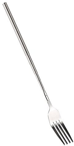 Tenedor Extensible Telescópico de Acero Inoxidable para Barbacoa y Tostado - Mango Largo