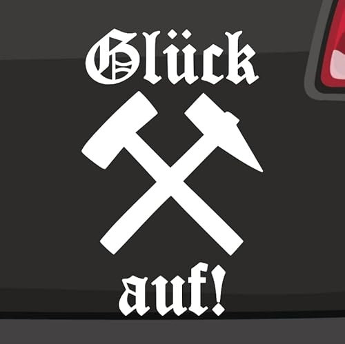 Glück auf! Aufkleber -6 Größen 21 Farben- Bergbau Stollen Bergmann Arbeitergruß