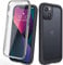 Diaclara Compatible with iPhone 13 Case, 360° Full Body with Built-in Screen Protector Touch Sensitive Shockproof Bumper Case Cover Clear-Back Designed Compatible for iPhone 13 6.1- Matte Black
