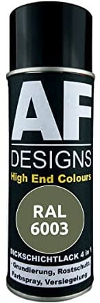 Alex Flittner Designs Rostschutzlack 4in1 RAL 6003 Olivgrün Metall Schutzlack Spray Rostschutzfarbe Sprühdose