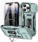 Doeshine for iPhone 14 Pro Max Case, 2 Pack Screen Protector, with 360°Rotate Ring Kickstand & Slide Camera Cover, Military Drop Protection, Shockproof Case for iPhone 14 Pro Max Case (Green)