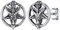 Silvora 925 Silber Herren Satan Ohrstecker Wikinger Pentagramm Schafskopf Ohrringe für Mäner Jungen Geschenke für Halloween Weihnachten Geburtstag Vatertag