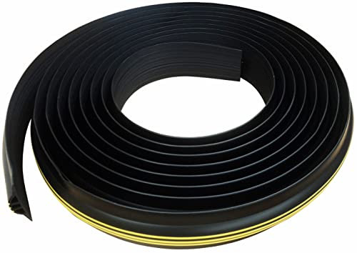 Garage Door Seal Coil 25mm (High) 15m Length | | Flexible PVC | Complete Kit Includes 5 Adhesives |GaraDry