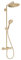 Colonne de douche thermostatique HANSGROHE Croma Select S 280 bronze brossé + tablette AddStoris