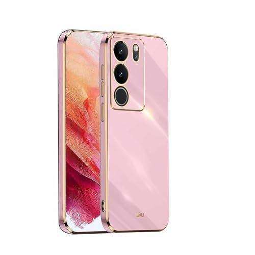 HAOYE Hülle für VIVO V29 5G, Premium Qualität Ultradünn Weiche Galvanisieren von TPU Handyhülle, Silikon TPU Schock-Absorption Schutzhülle Case. Lila