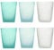 Memento Set mit 6 Wassergläsern aus Glas 300 cc (Wave)