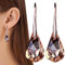Ziurmut Magnettherapie Detoxi Ohrringe | Schlankheits-Tropfenohrringe zur Gewichtsreduktion | Lymphdrainage-Tropfenquarz-Ohrringe, glitzernde Strass-Ohrringe, magnetische Gewichtsverlust-Ohrringe