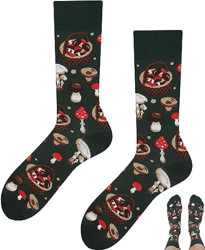 TODO Chaussettes amusantes avec motif, multicolores, colorées, loufoques pour exprimer sa joie de vivre, 35-38