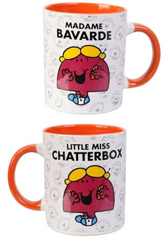 Linnea Mug en céramique 30 cl Collection Madame Monsieur Mme Bavarde