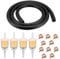 15Pcs Fuel Line Hose Kit, 6mm Fuel Hose with 10 Hose Clamps and Petrol Filters, Diesel Heater Fuel Line Kit, Diesel Heater Fuel Line for Car Truck Scooter Motorcycle