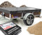 Hochwertige Anhängerplane 261 x 139 x 6 cm für Saris Anhänger - wasserdichte PVC Abdeckplane I Plane nach Maß - Anthrazit