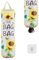 Supporto per sacchetti di plastica, girasole da parete per sacchetti della spesa con nappa, lavabile, dispenser per sacchetti della spazzatura per la spesa, carino girasole, decorazione per la casa e